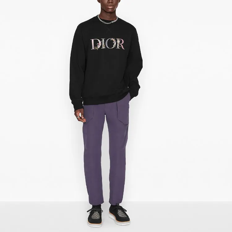DIOR Quarterly New Products Sweatshirts Men Black-2