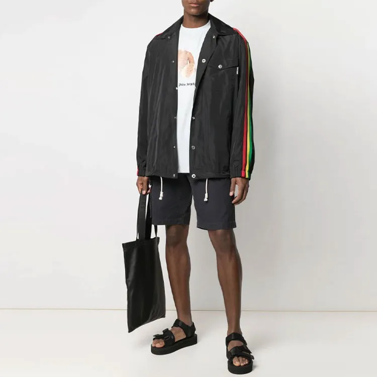 PALM ANGELS Miami Buttoned Coach Jacket-1