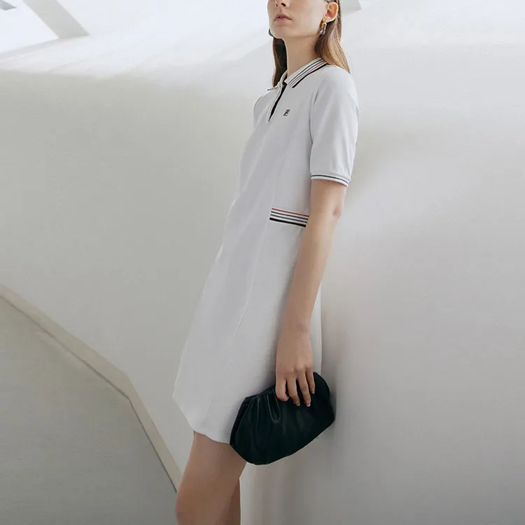 FILA Short Sleeved Dresses Women's White-3