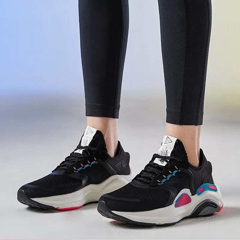LiNing Arashi Plus Cushioning Rebound Low Top Running Shoes Women's Standard Black-6