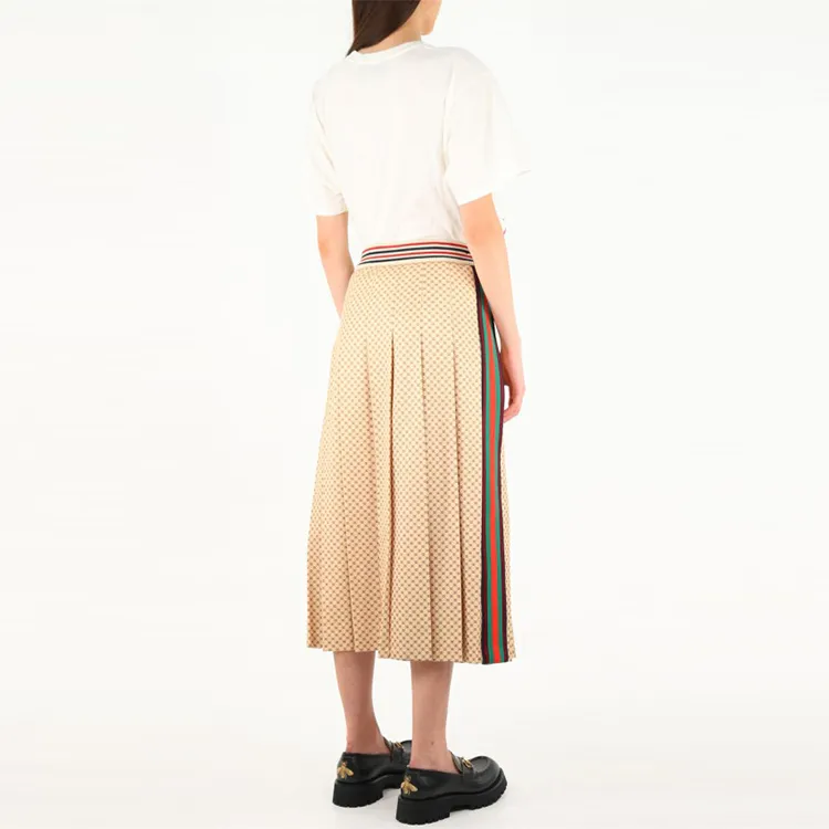 GUCCI Casual Long Skirts Women's Light Brown-1