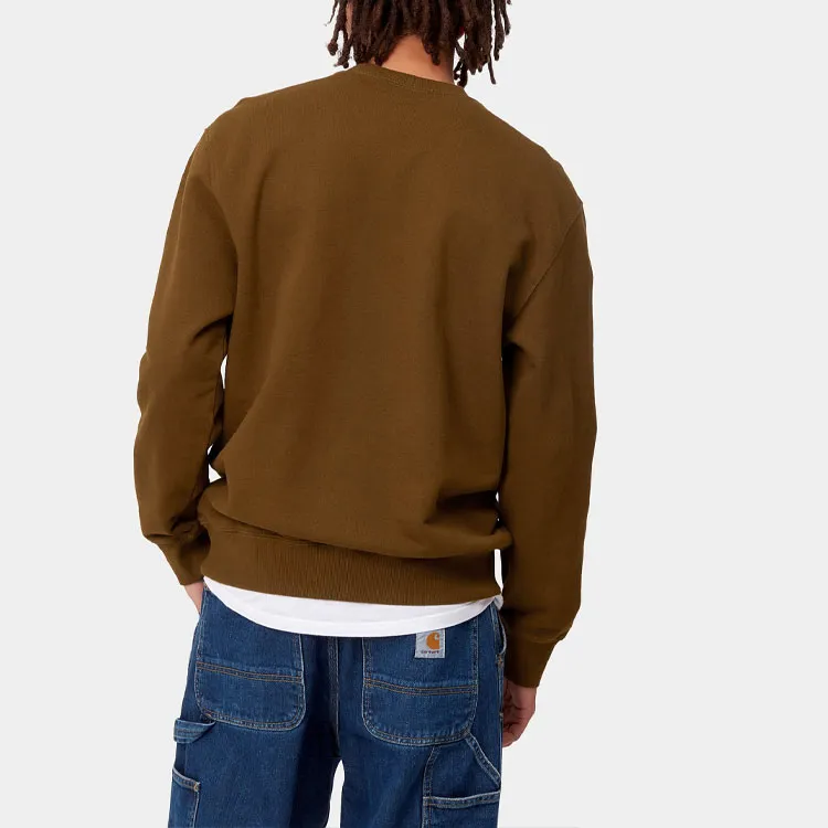 Carhartt WIP Sweatshirts Men Brown-2