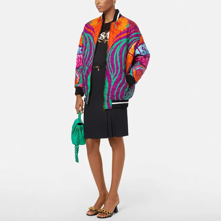 VERSACE Jackets Women's Orange-4
