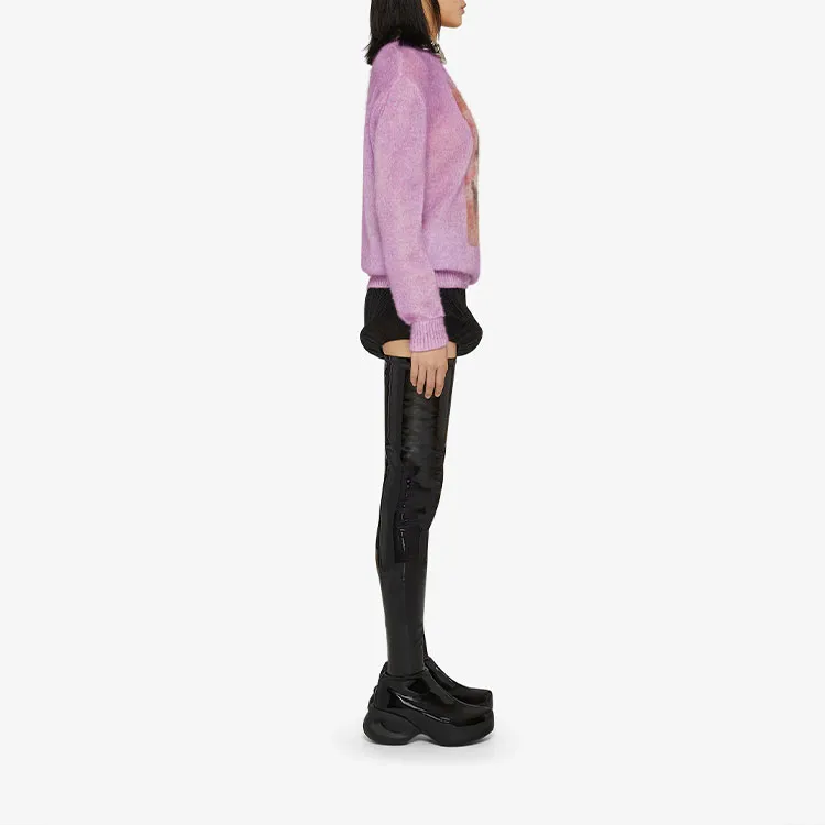 Givenchy Oversized Sweater With Ceramic Prints 'Mauve'-3