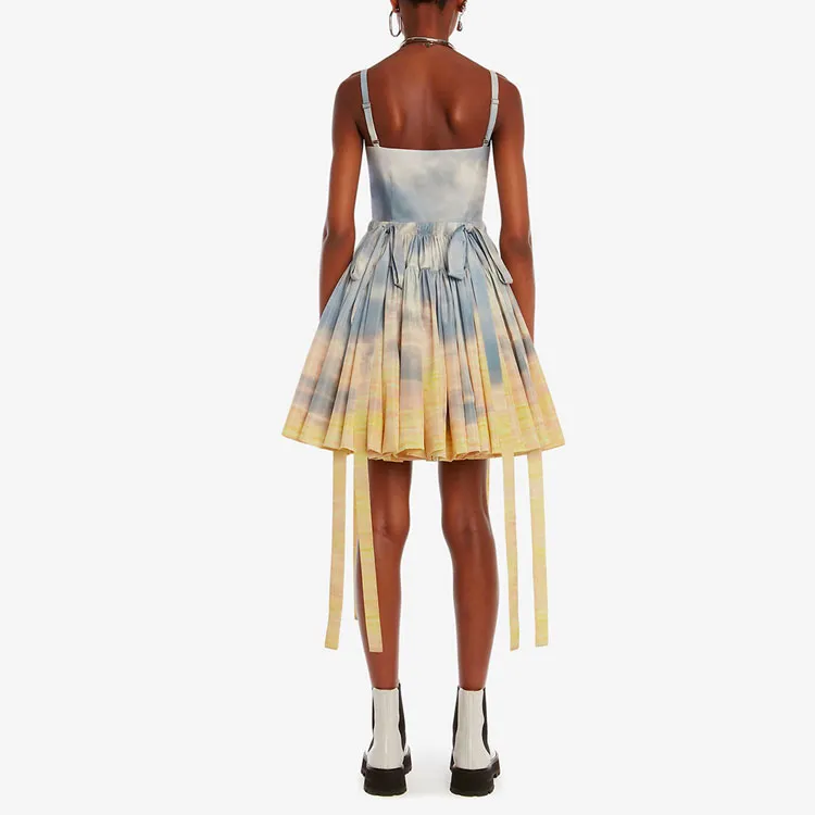 Balenciaga Sleeveless Dress Women's Yellow-2