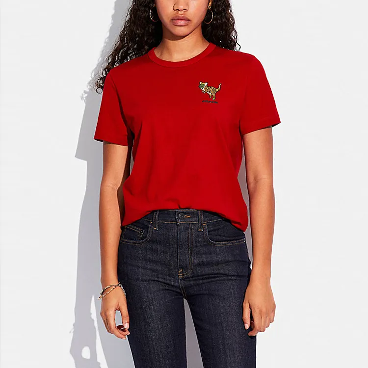 COACH T-Shirts Women's Red-2