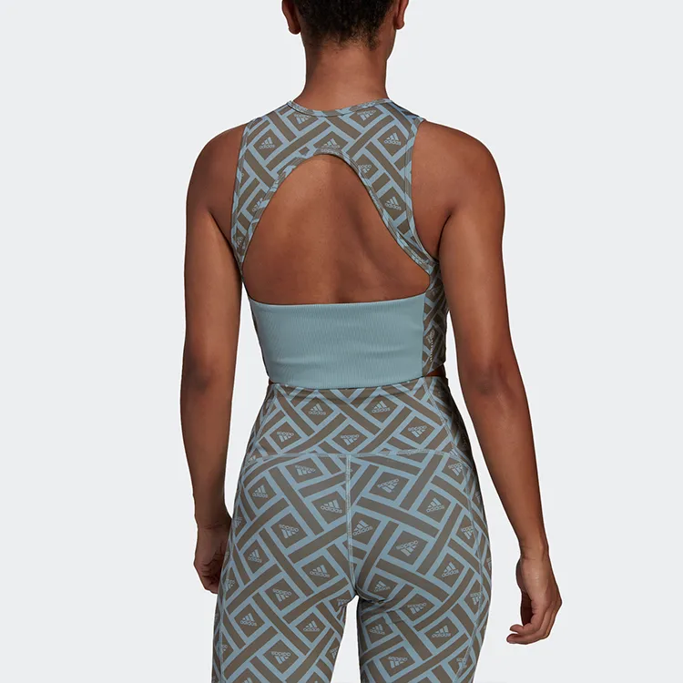 Adidas Tank Tops Women's Blue-2