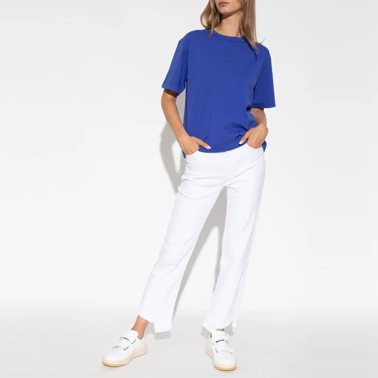 Acne Studios Crew Neck T shirt Sea Blue-1
