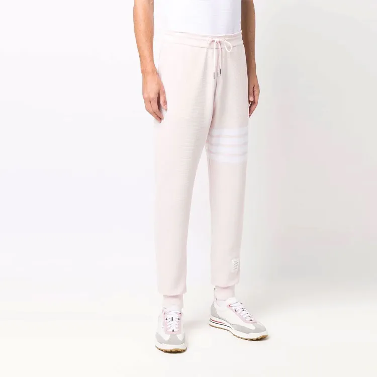 THOM BROWNE· Knitted Sweatpants Men's Pink-2