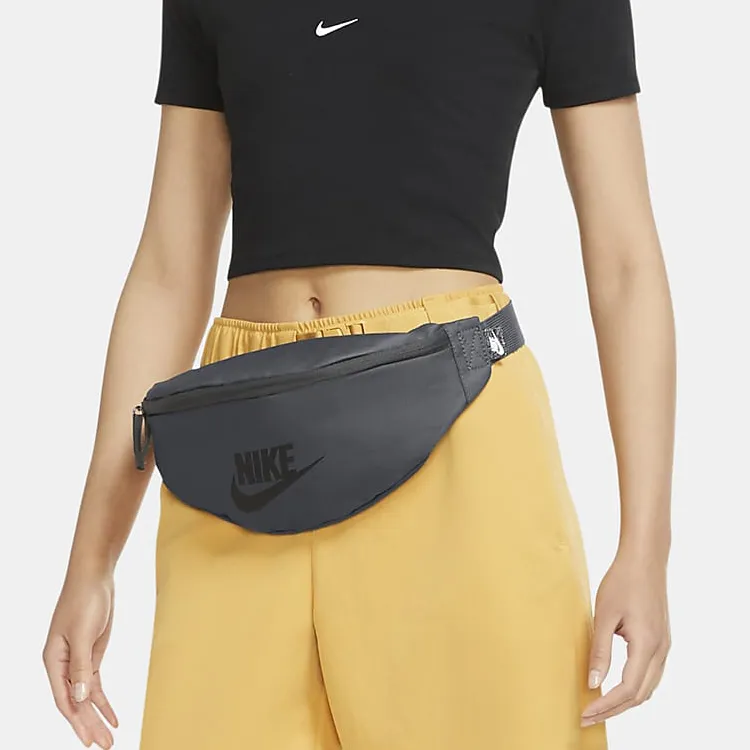 Nike Nylon One Shoulder Crossbody Bag Sling Bag Fanny Pack Regular Unisex Iron Gray/Black-5