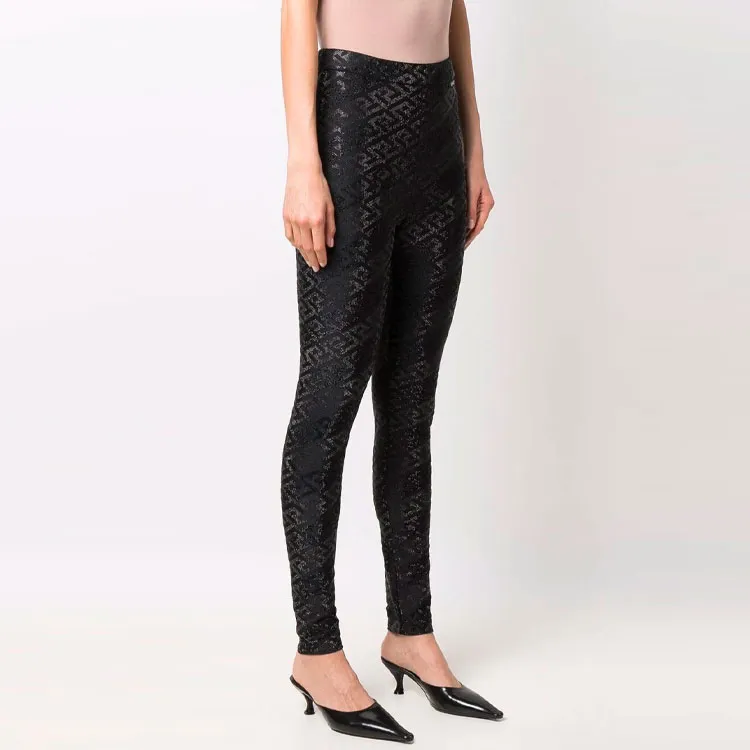 VERSACE Leggings Women's Black-3
