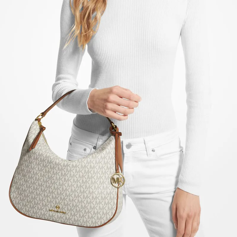 MICHAEL KORS MK Kelsey Canvas Portable Crossbody Bag Shoulder Bag Women's White-2