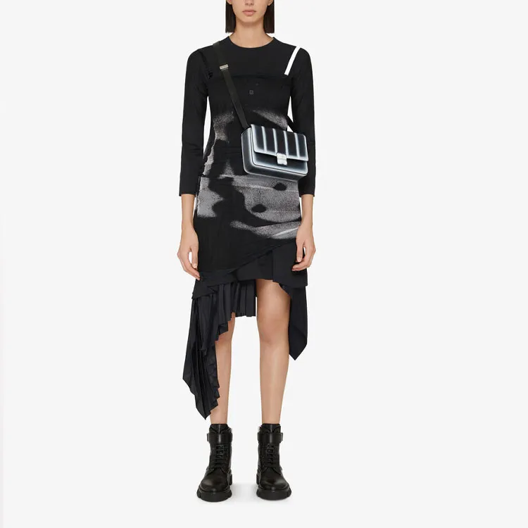 Givenchy Graphic-print Long-sleeve Dress-2