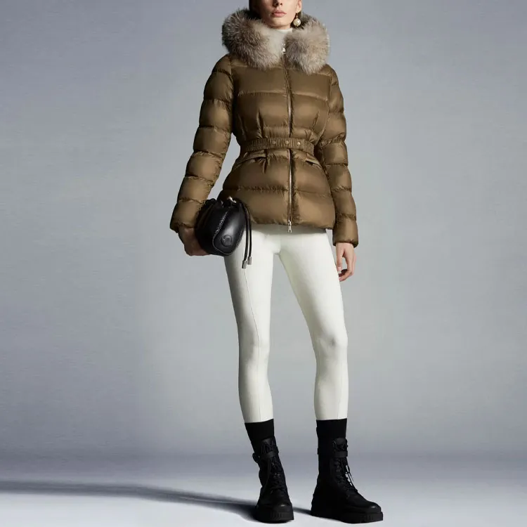 Moncler Down Jacket Women's Natural Camel-1