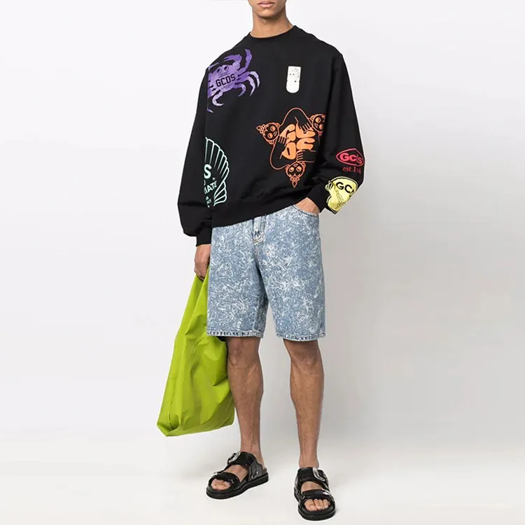 GCDS Sweatshirts Men Black-1