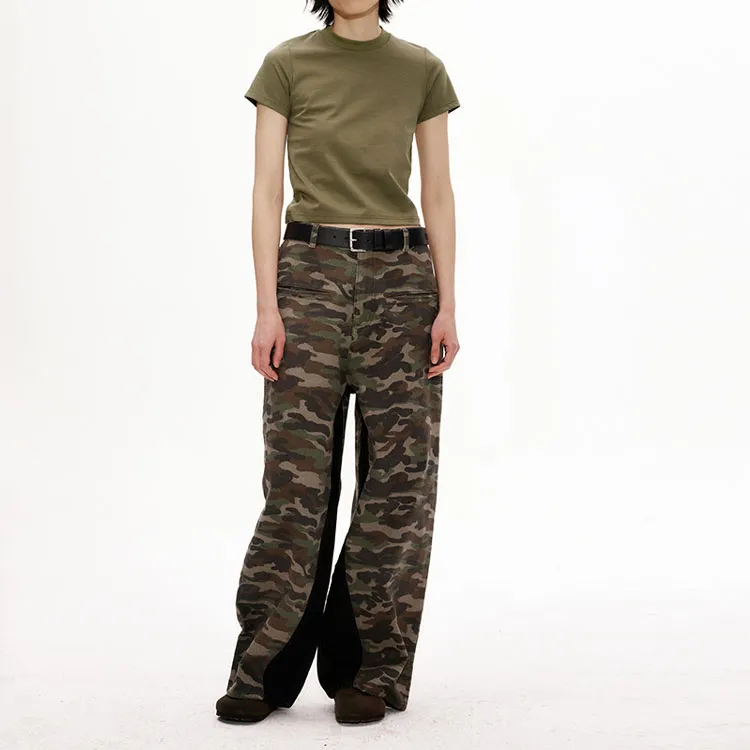 Fax Copy Express SS22 Casual Pants Women's Camouflage-3
