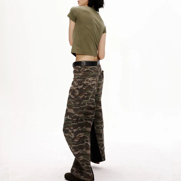 Fax Copy Express SS22 Casual Pants Women's Camouflage-4
