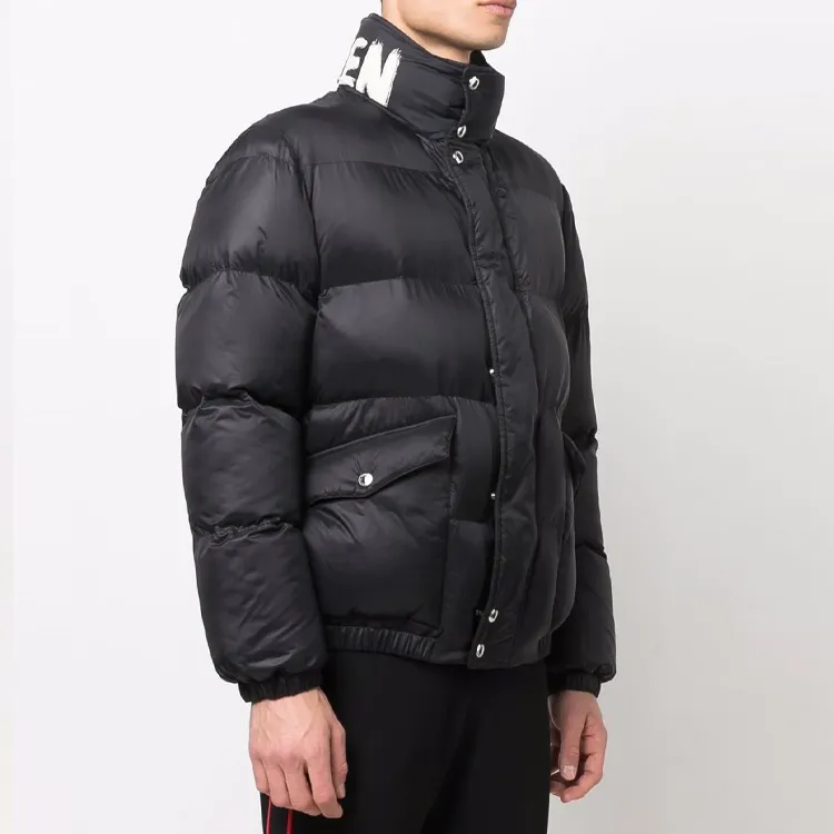 Alexander McQueen Logo print Collar Jacket-2