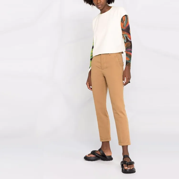 MARNI Knitted Sweatpants Women's Brown-2
