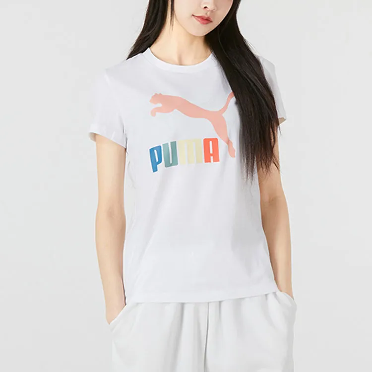 PUMA Set in Sleeve T Shirt Women's White-2