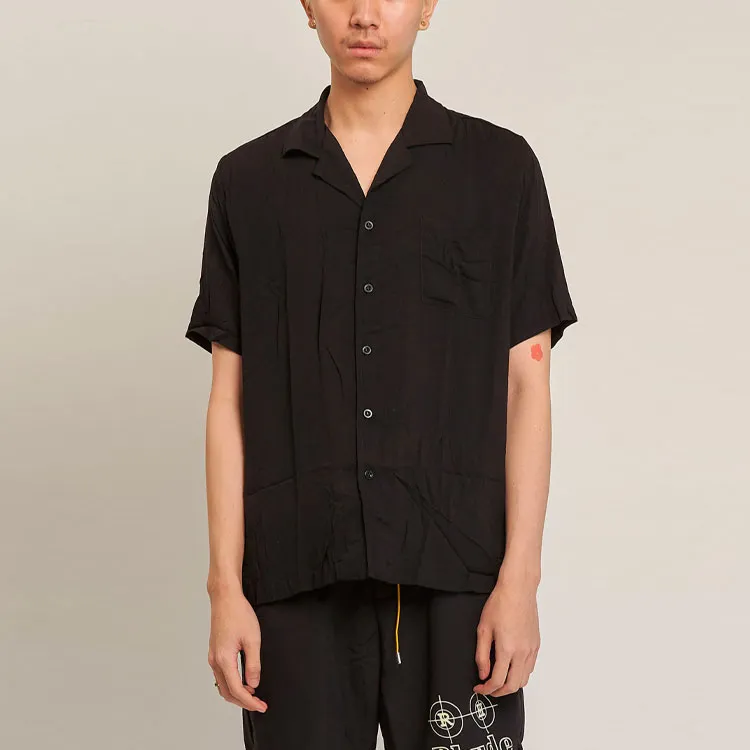 RHUDE Short-Sleeve Cobra Button Down Shirt-2