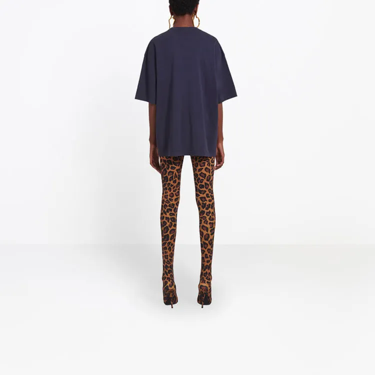 Balenciaga Regular T Shirt Women's Dark Blue Regular Fit-2