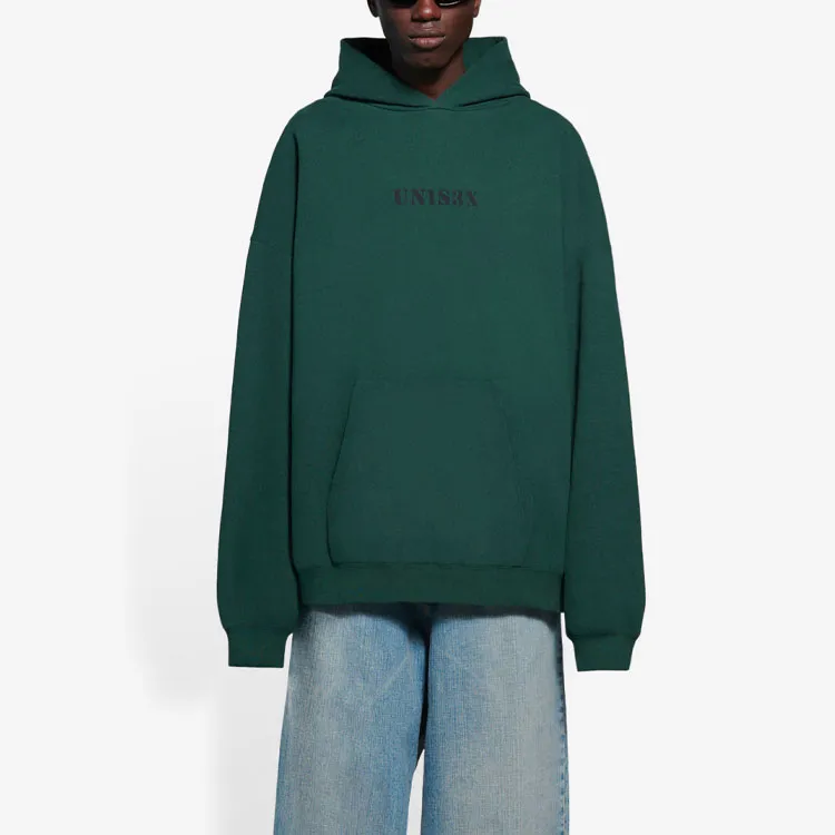 Balenciaga SS21 Sweatshirt Unisex Dark Green-2