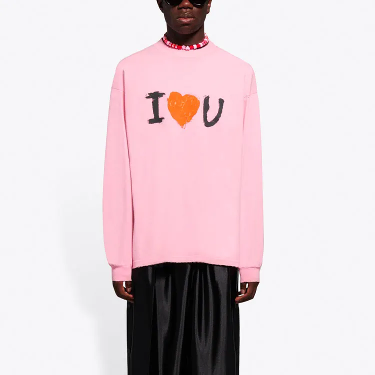 Balenciaga T-Shirts Unisex Pink-4