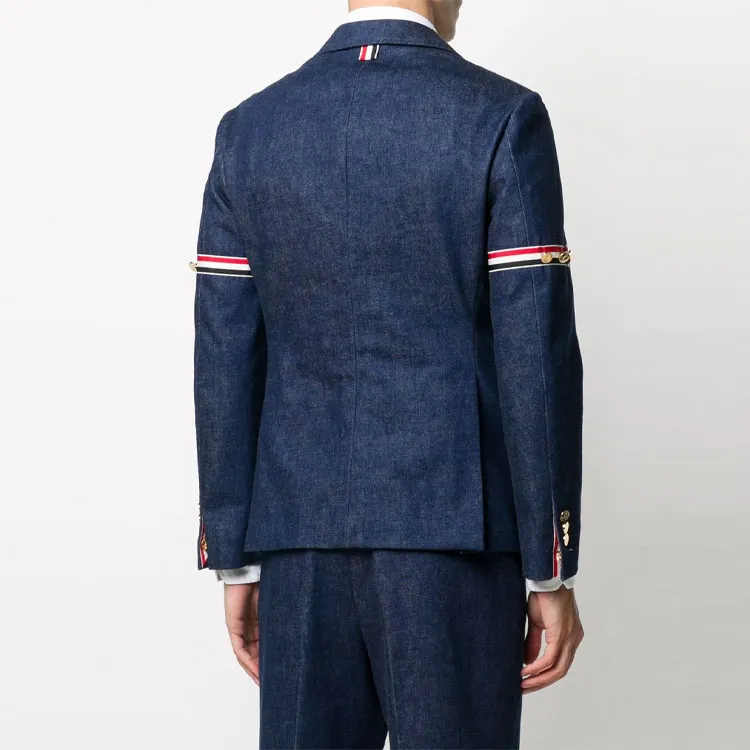 THOM BROWNE Business Suits Men Marine Blue-2