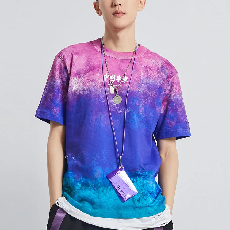 LiNing T Shirts Men Fuchsia-5
