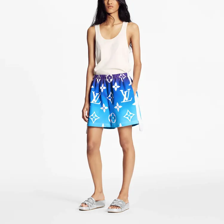 LOUIS VUITTON Casual Shorts Women's Blue-1