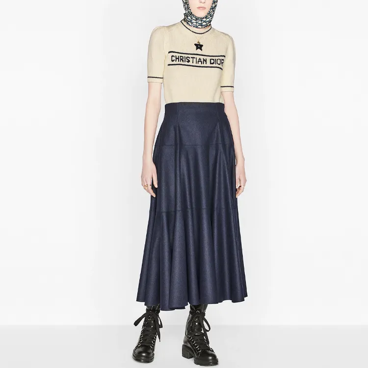 DIOR Dior Quarterly New Products Cashmere Sweater Women's Beige-5