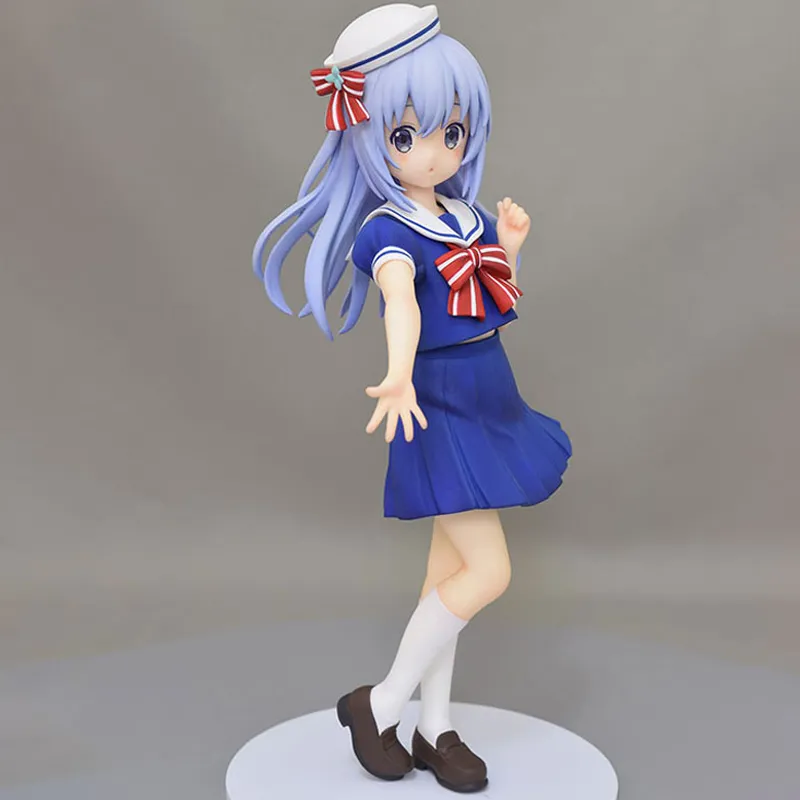 FURYU Is The Order A Rabbit? Chino Kafu Sailor Suit Ver. With Base Bonus Gifts 18cm-1