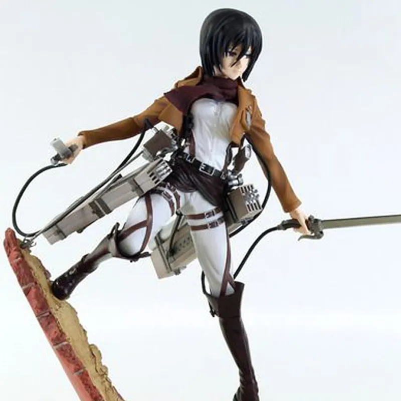 FURYU Attack On Titan Mikasa Ackerman With Base 19cm Bonus Gifts-2