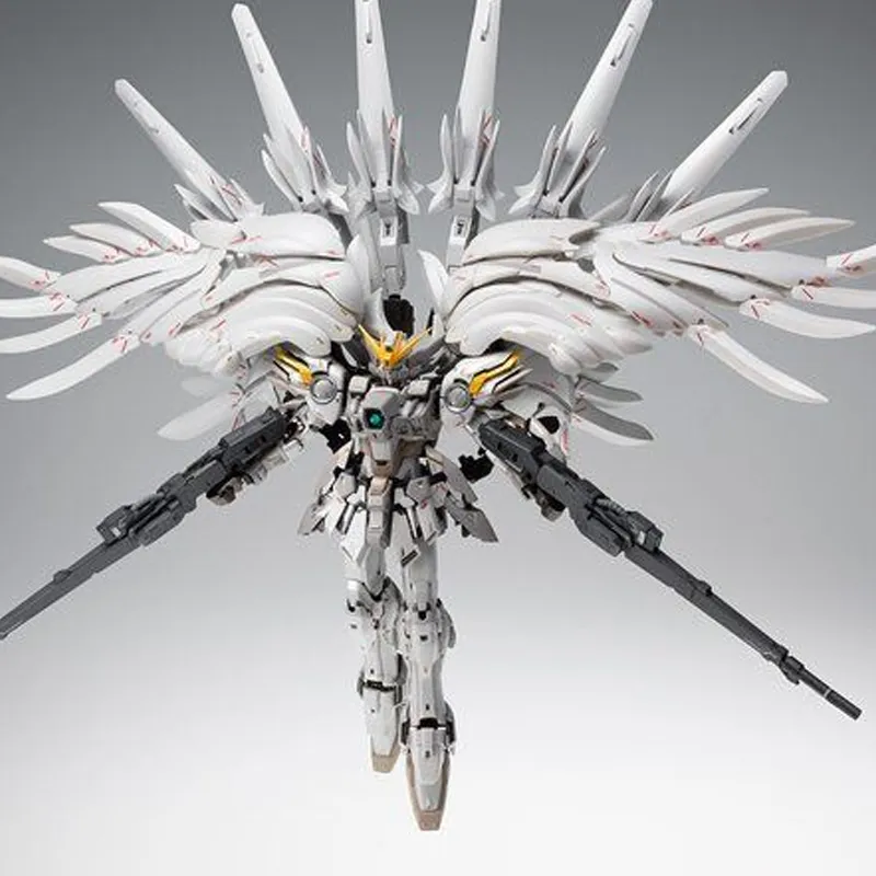BANDAI FIX GFFMC Mobile Suit Gundam Wing Zero, White Snow Princess 18cm Hobby Model-2