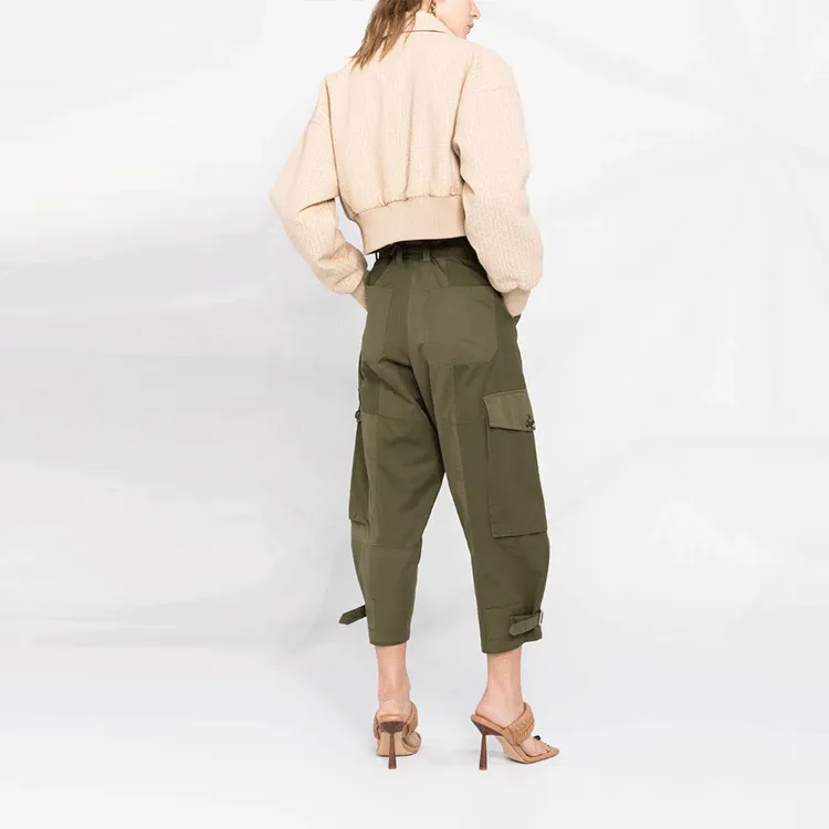 BALMAIN Cropped Coats Women's Pink-4