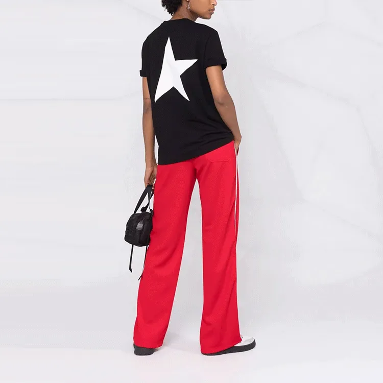 Golden Goose Knitted Sweatpants Women's Red-1