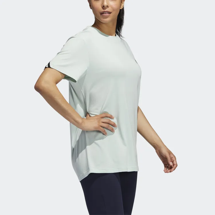 Adidas T Shirts Women's Light Green-5
