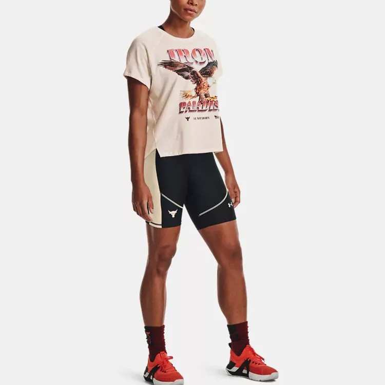 Under Armour T Shirt Women's Beige-4