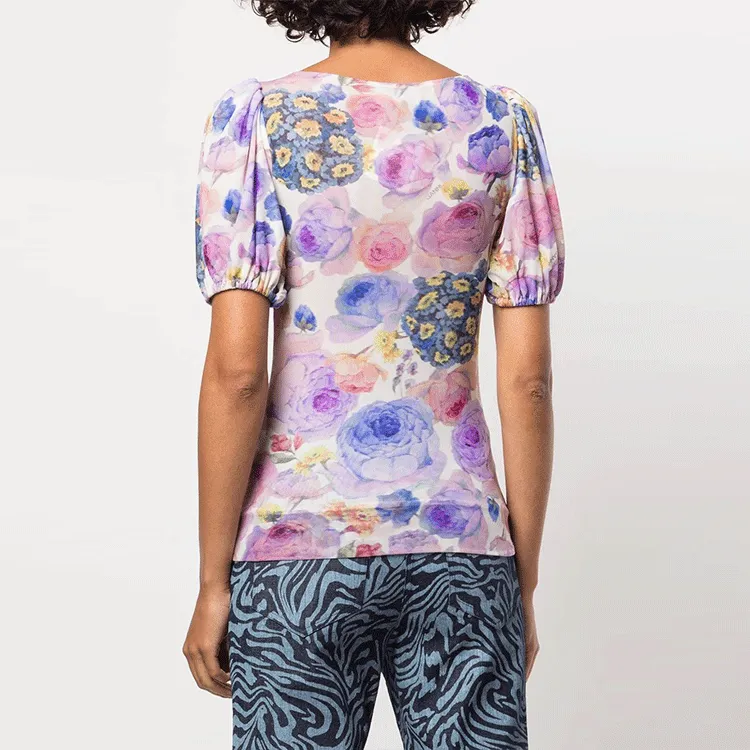 GANNI T-Shirts Women's Purple-3