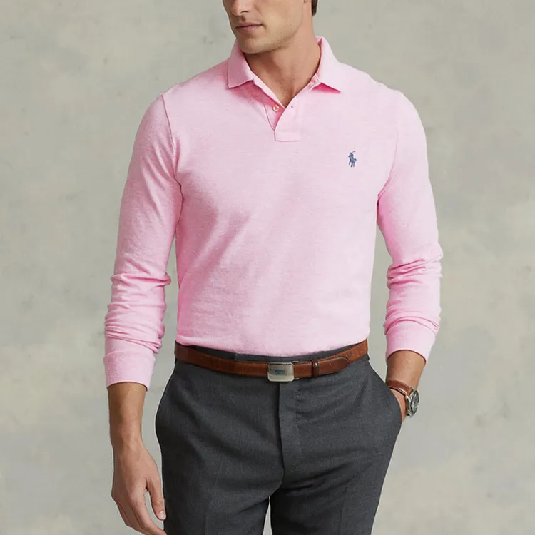 Polo Ralph Lauren Polo Shirts Men Pink-2