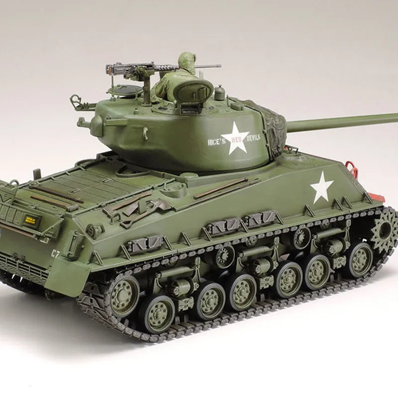 Tamiya MG 1/35 Armored Vehicle Collection, United States M4A3E8 Sherman Easy Eight Model Kits-1