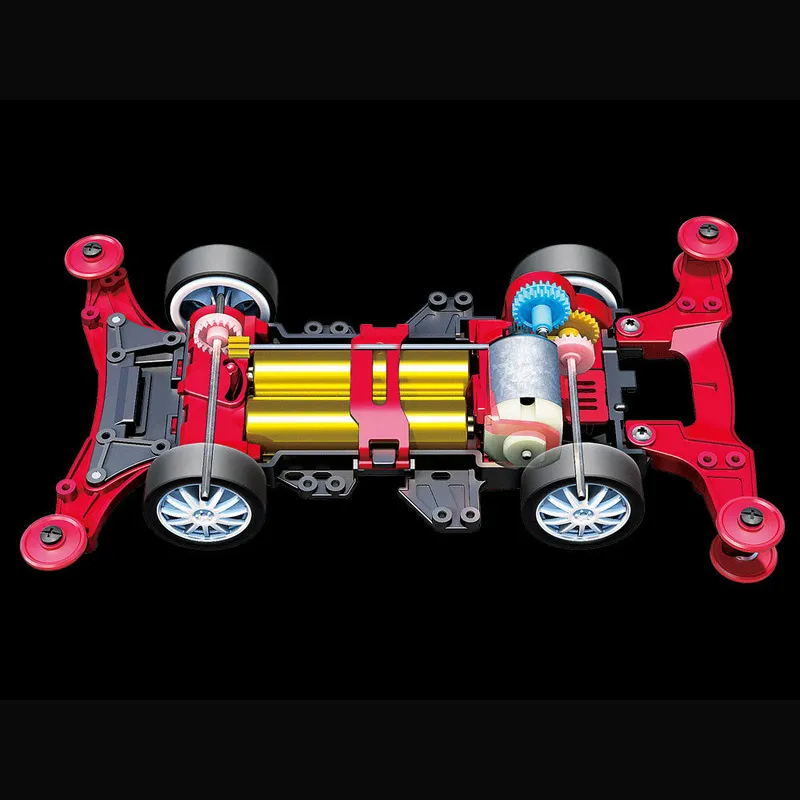 Tamiya Mini 4WD Collection IRON BEAK VZ Chassis Model Kits 4.1cm-2