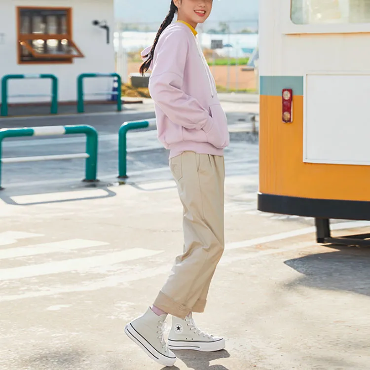 Converse Casual Pants Women's Beige Khaki-5