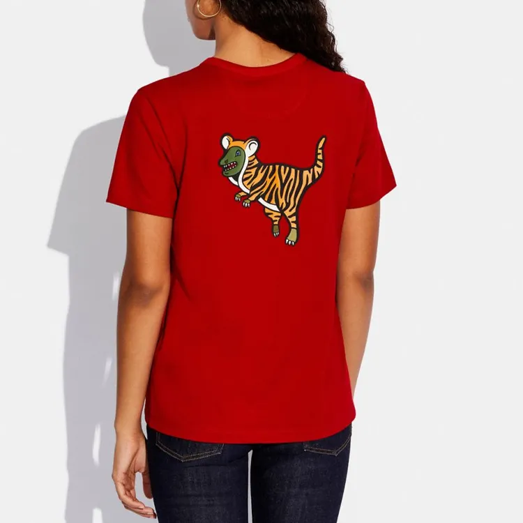 COACH T-Shirts Women's Red-1