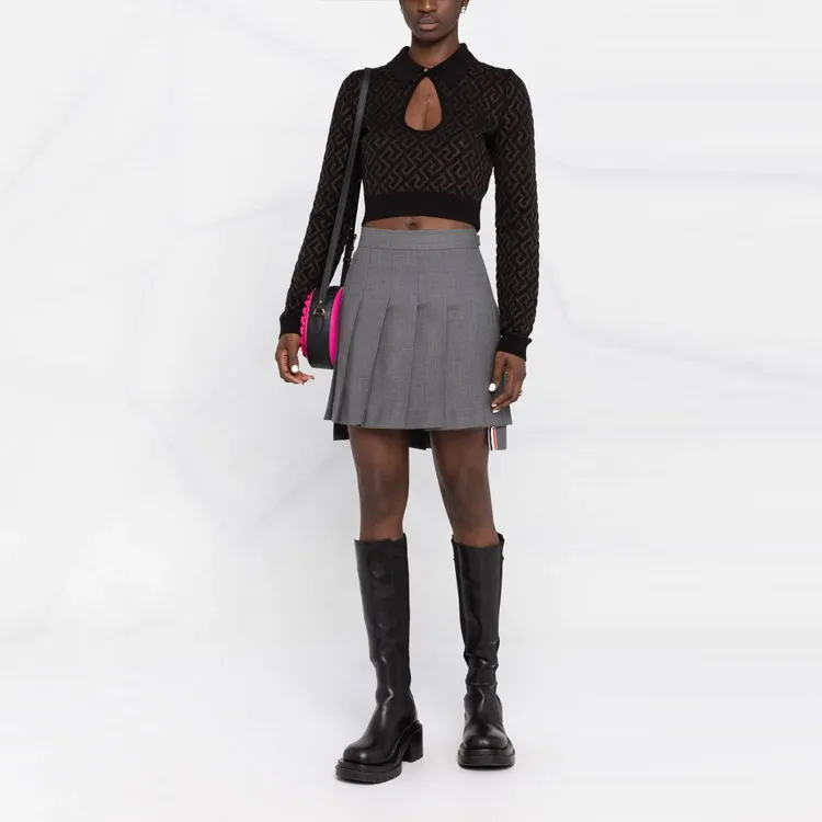 FANSIZHE FW22 Crop Top Women's Black-1