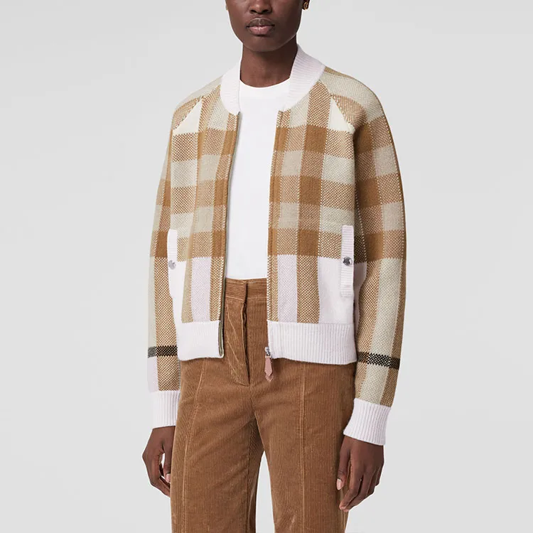 Burberry Cropped Coat Women's Beige-2