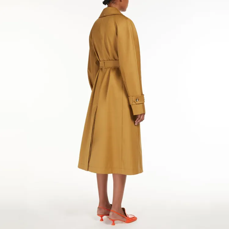 SportMax Trench Coats Women's Khaki-3