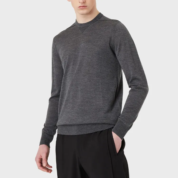 EMPORIO ARMANI Sweaters Men Gray-2