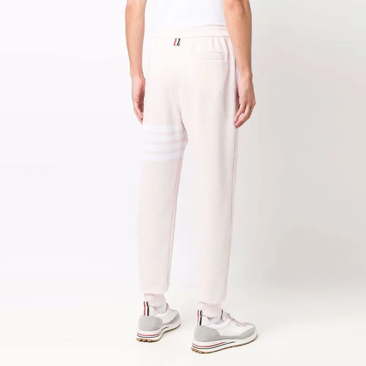THOM BROWNE· Knitted Sweatpants Men's Pink-3